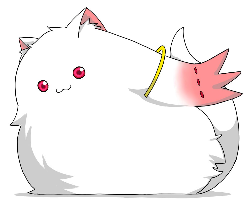 Kyubey Mahou Shoujo Madoka Magica Anime Fat Fluffy HD Wallpaper Of