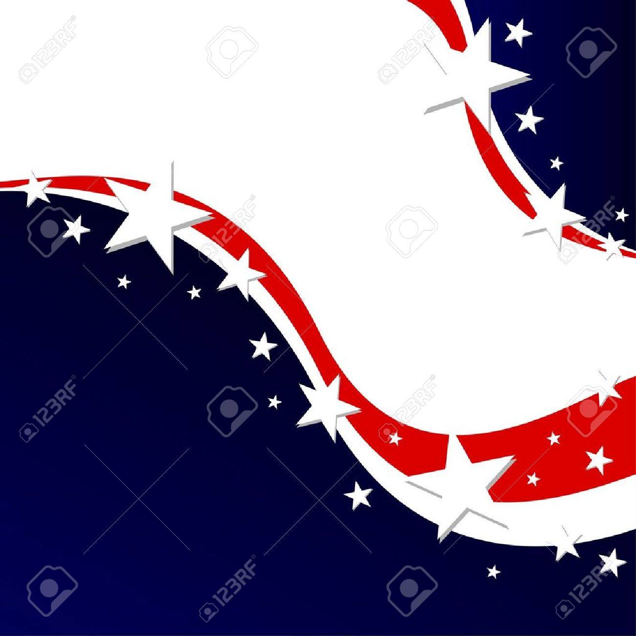 Us Election Poster Or Fourth Of July Background Royalty