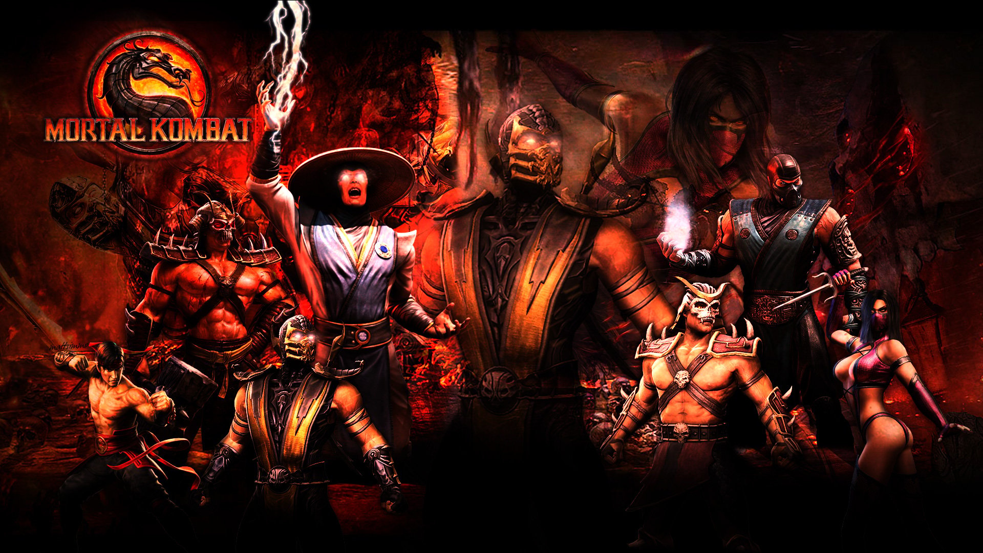 mortal kombat 9 scorpion fatality wallpaper