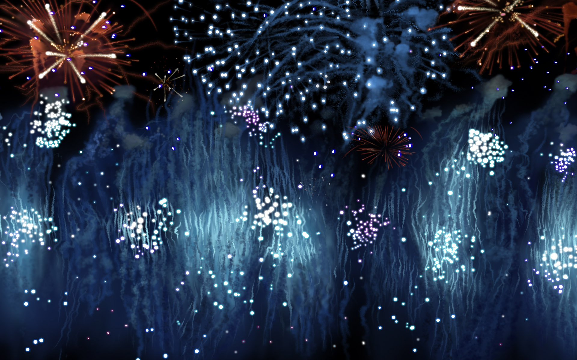 Fireworks Happy New Year Image Wallpaper
