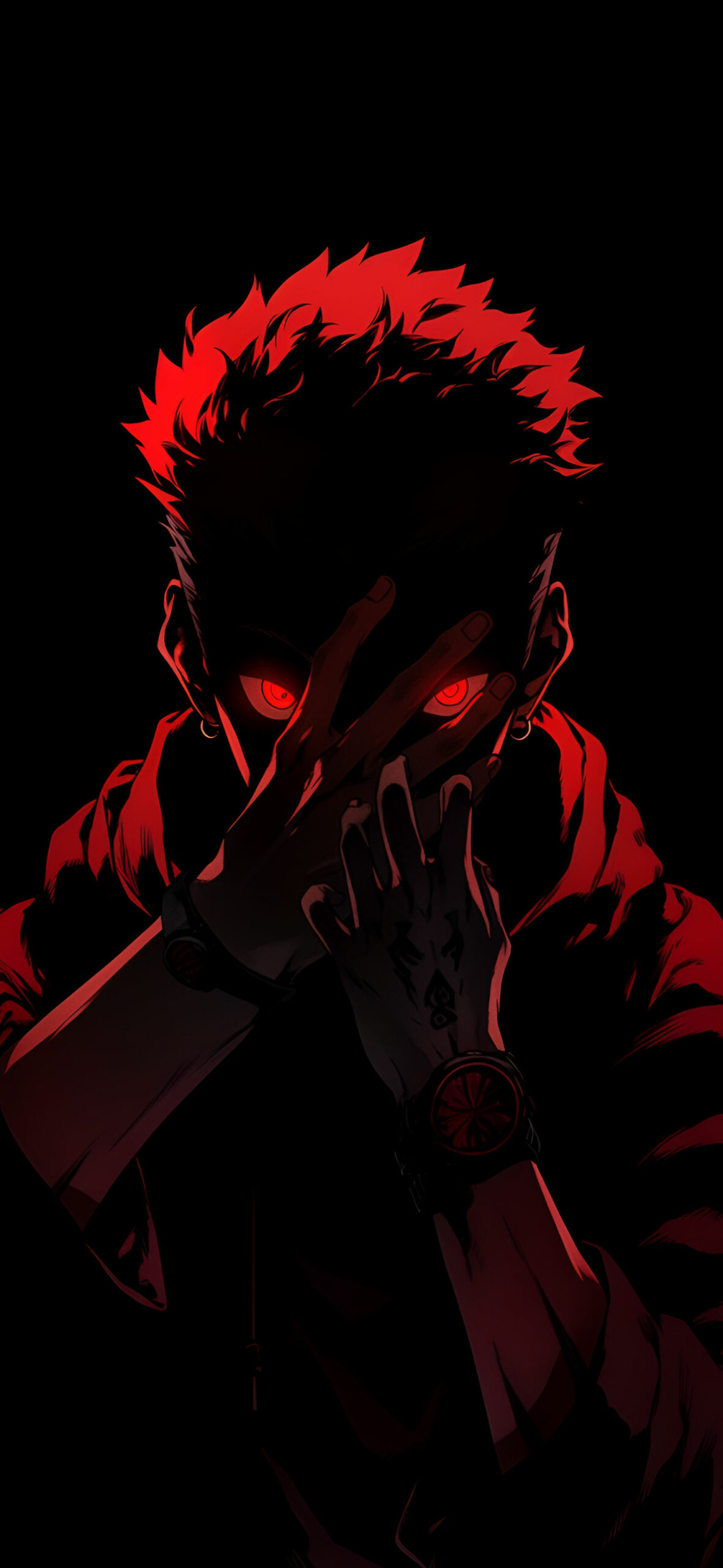 Jujutsu Kaisen Black Red Wallpaper