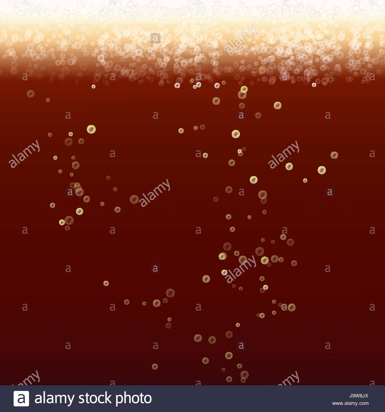 Cola Bubbles Vector Background Dark Soda Droplets