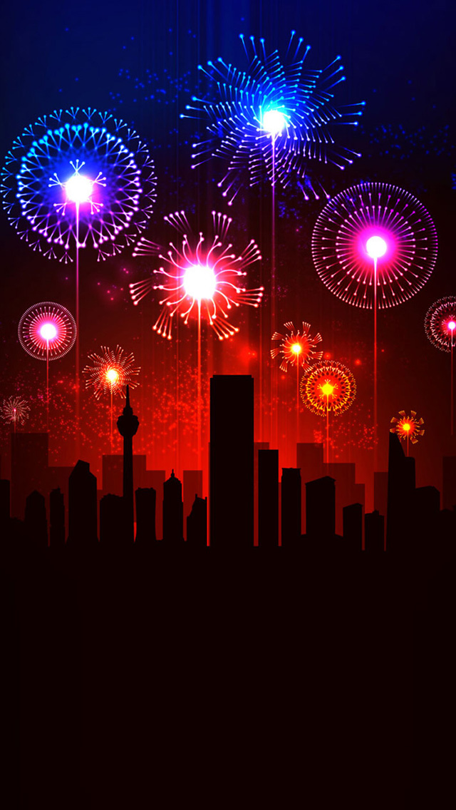 iPhone 5 wallpapers HD   2014 Lunar New Year Fireworks Backgrounds
