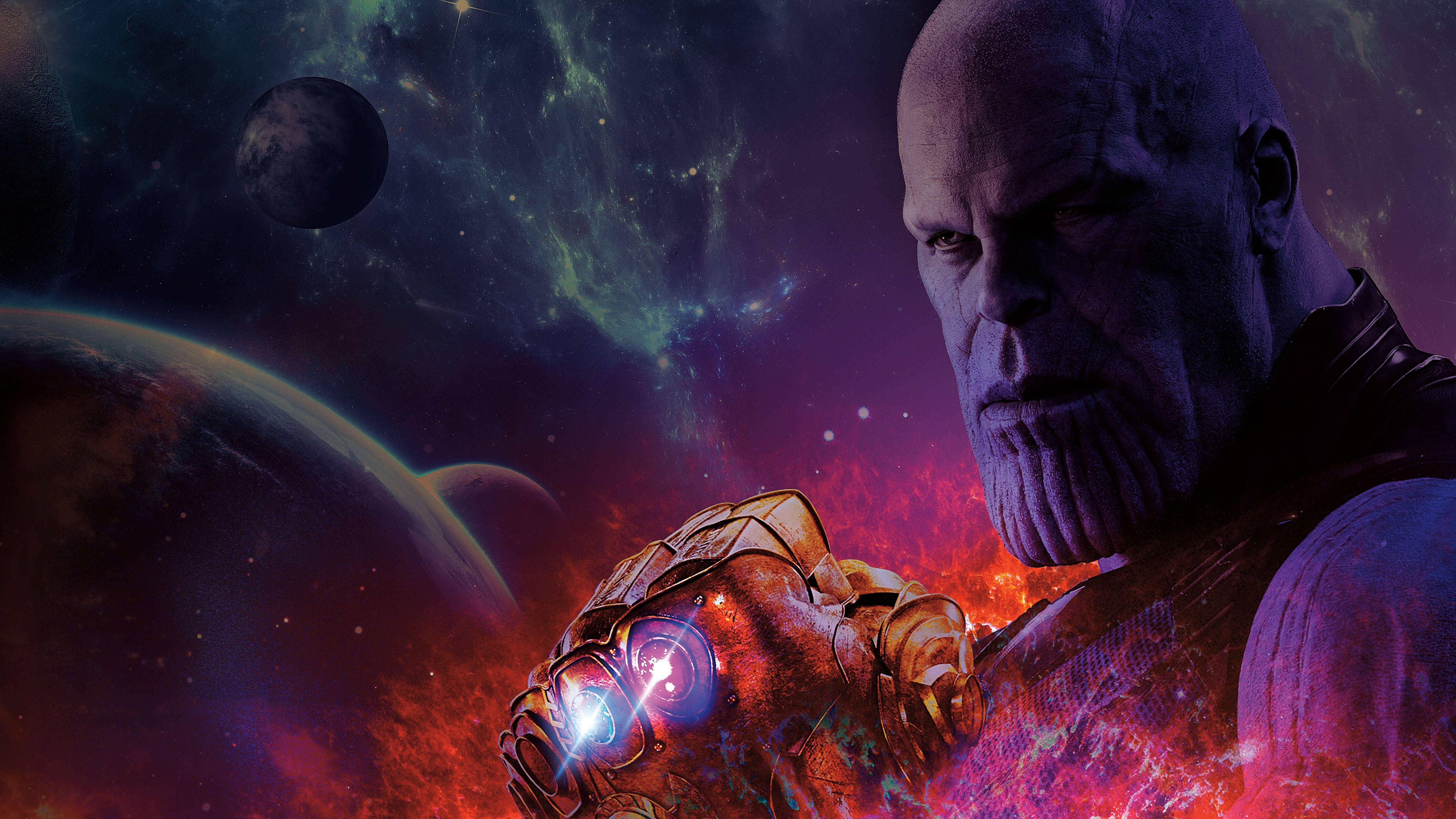 Thanos Faces The Universe With Powerful Infinity