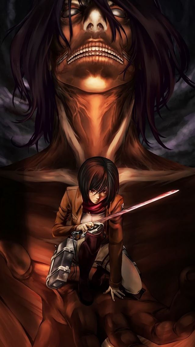 Best Attack On Titan iPhone HD Wallpaper