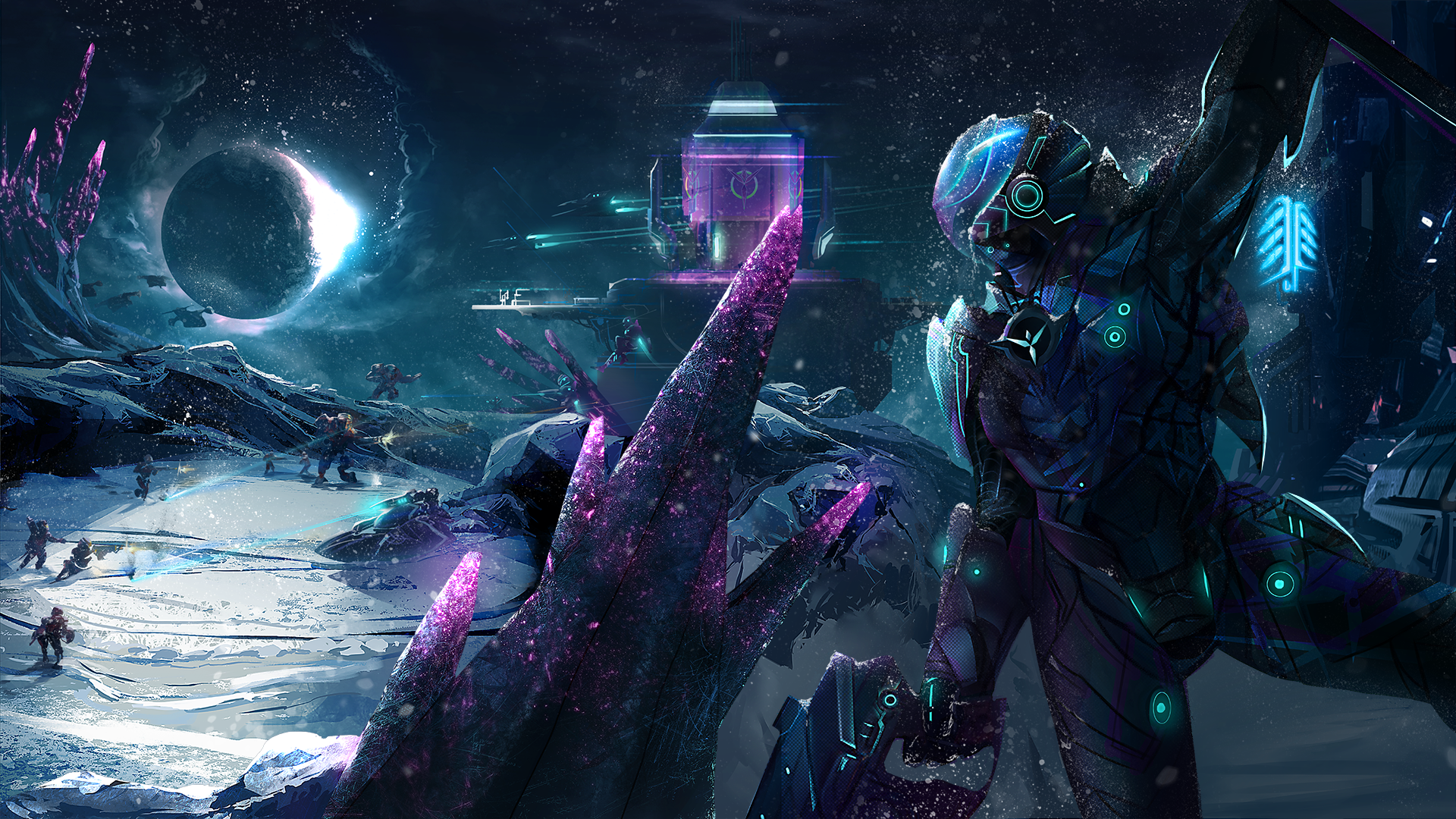Planetside Battle Space Vanu Sovereignty Spaceship