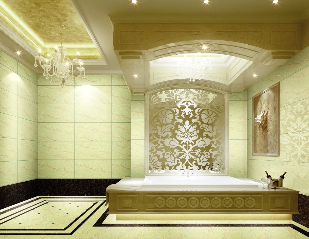Luxury Bathroom Interior Design European Style 3d House