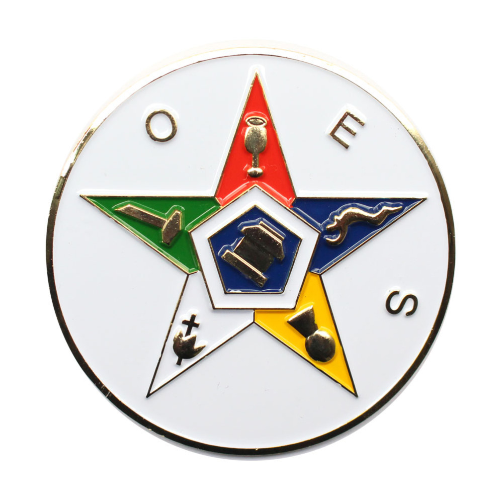 Order Of The Eastern Star Car Bumper Decal Masonic Emblem