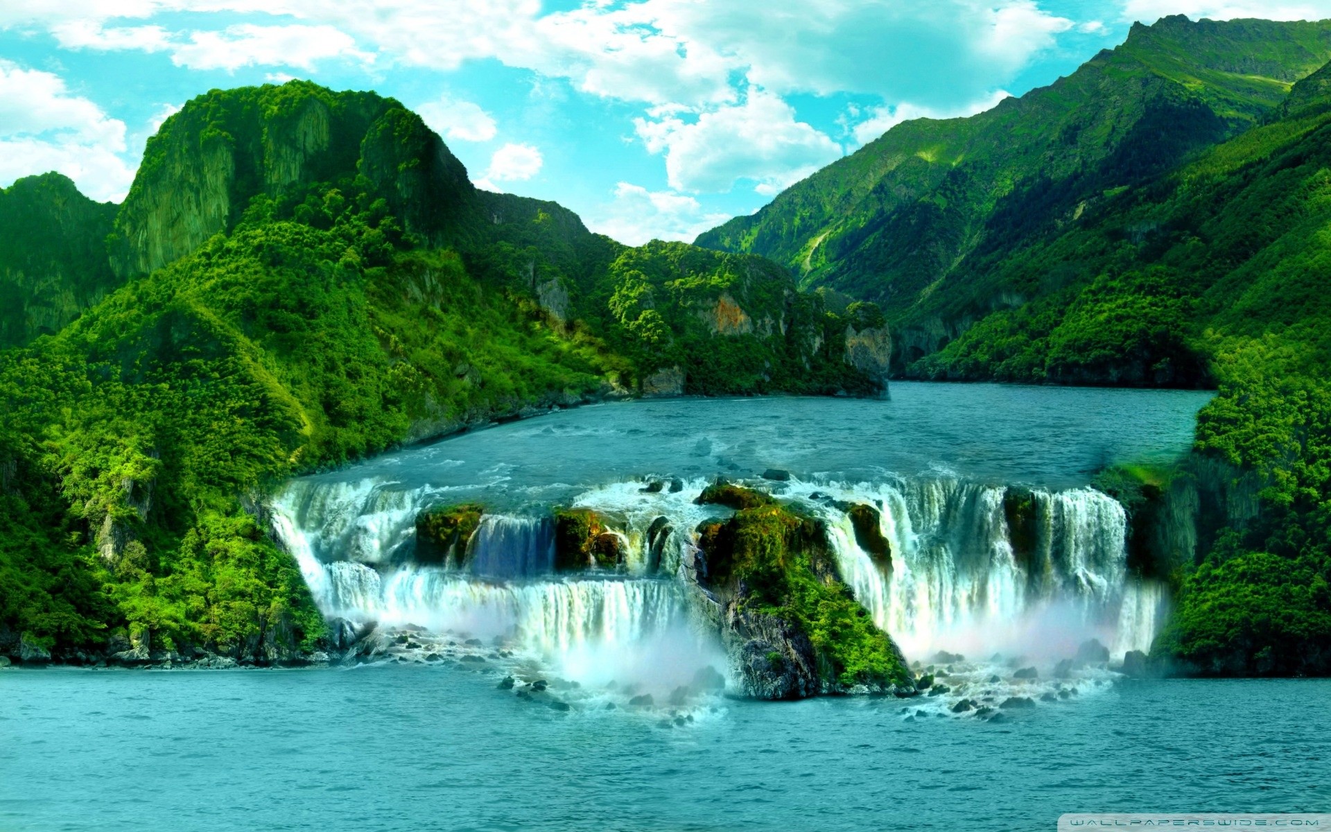 Waterfall Desktop Background Image