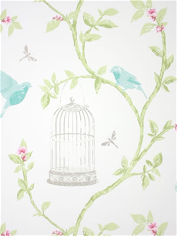 Walk Wallpaper Ncw3770 Nina Campbell Birdcage
