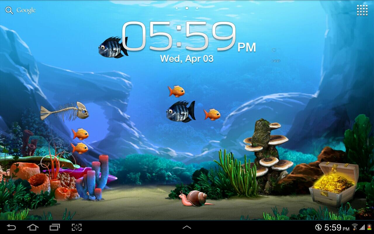 Free download Tap a Fish Live Wallpaper screenshot [1280x800] for your
