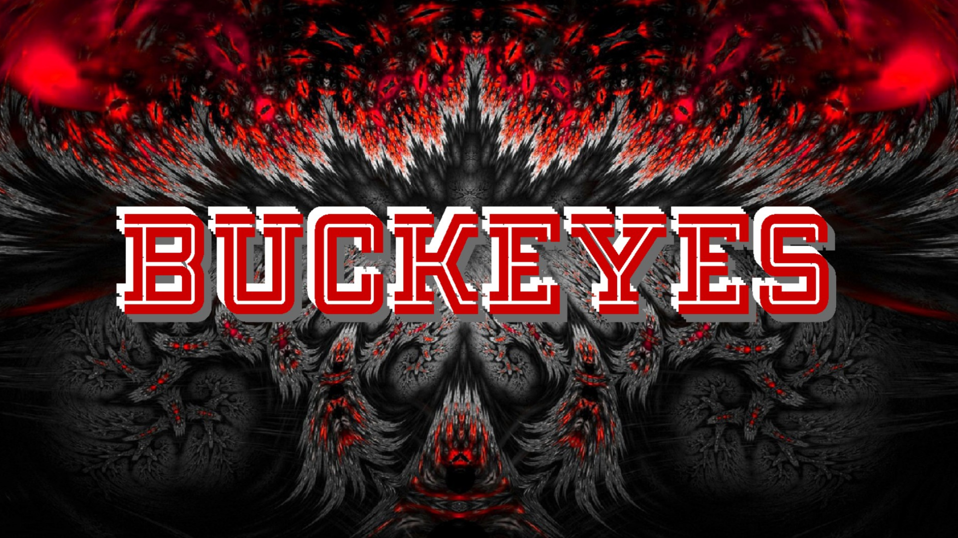 Buckeyes On An Abstract Ohio State Wallpaper