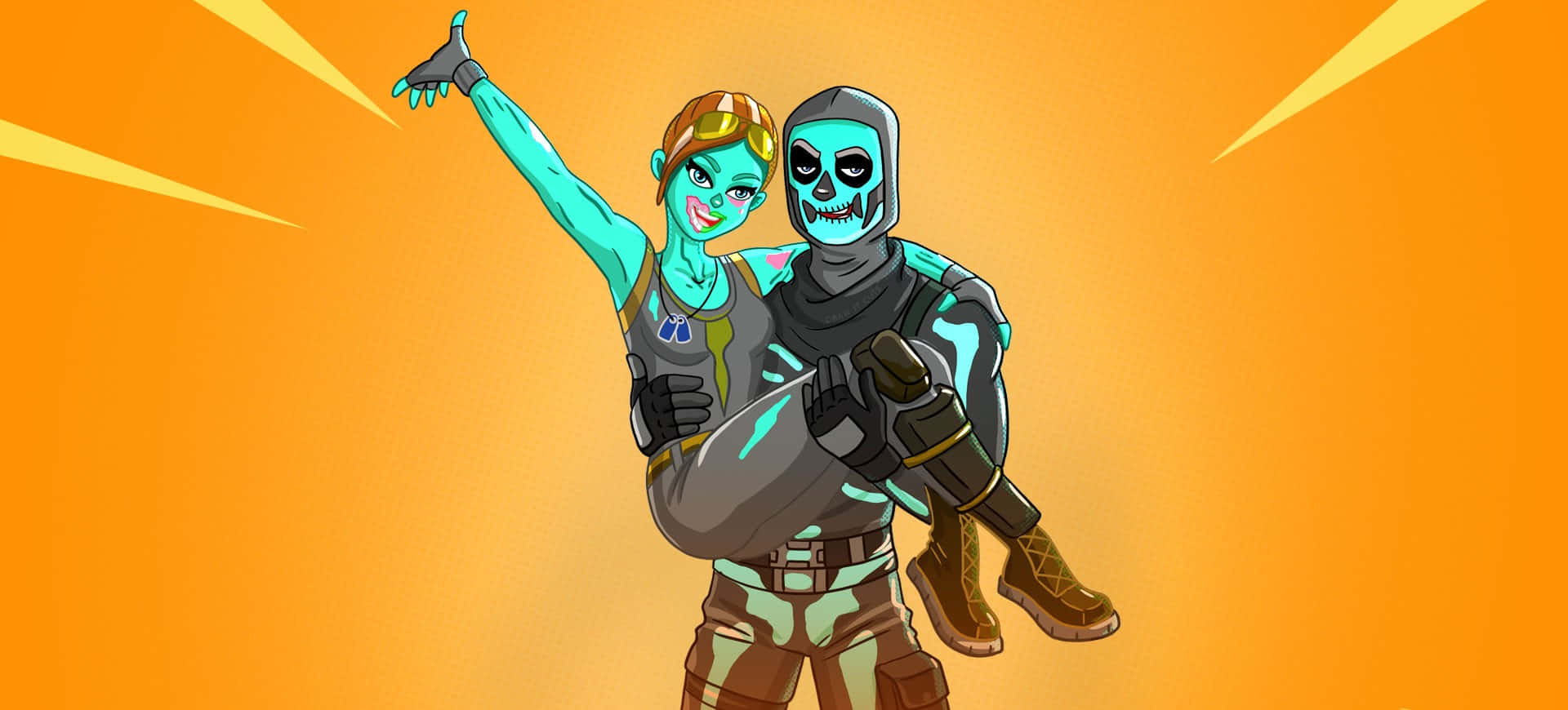 Unleash The Power Of Purple Skull Trooper Wallpaper