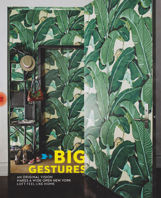 Hinson Martinique Banana Leaf Wallpaper Steven Sclaroff House