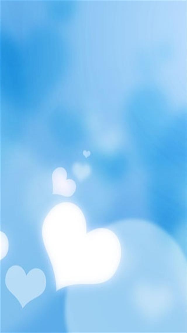 Blue Heart iPhone Wallpaper