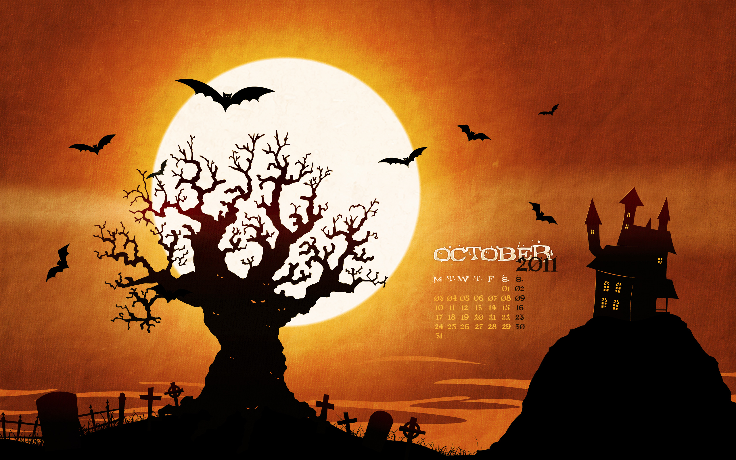 Desktop Wallpaper October Halloween Edition