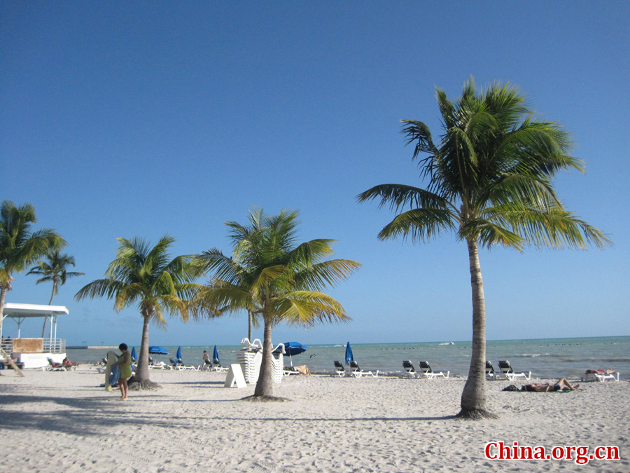Photo shows the beautiful scenery of Key West Florida United States