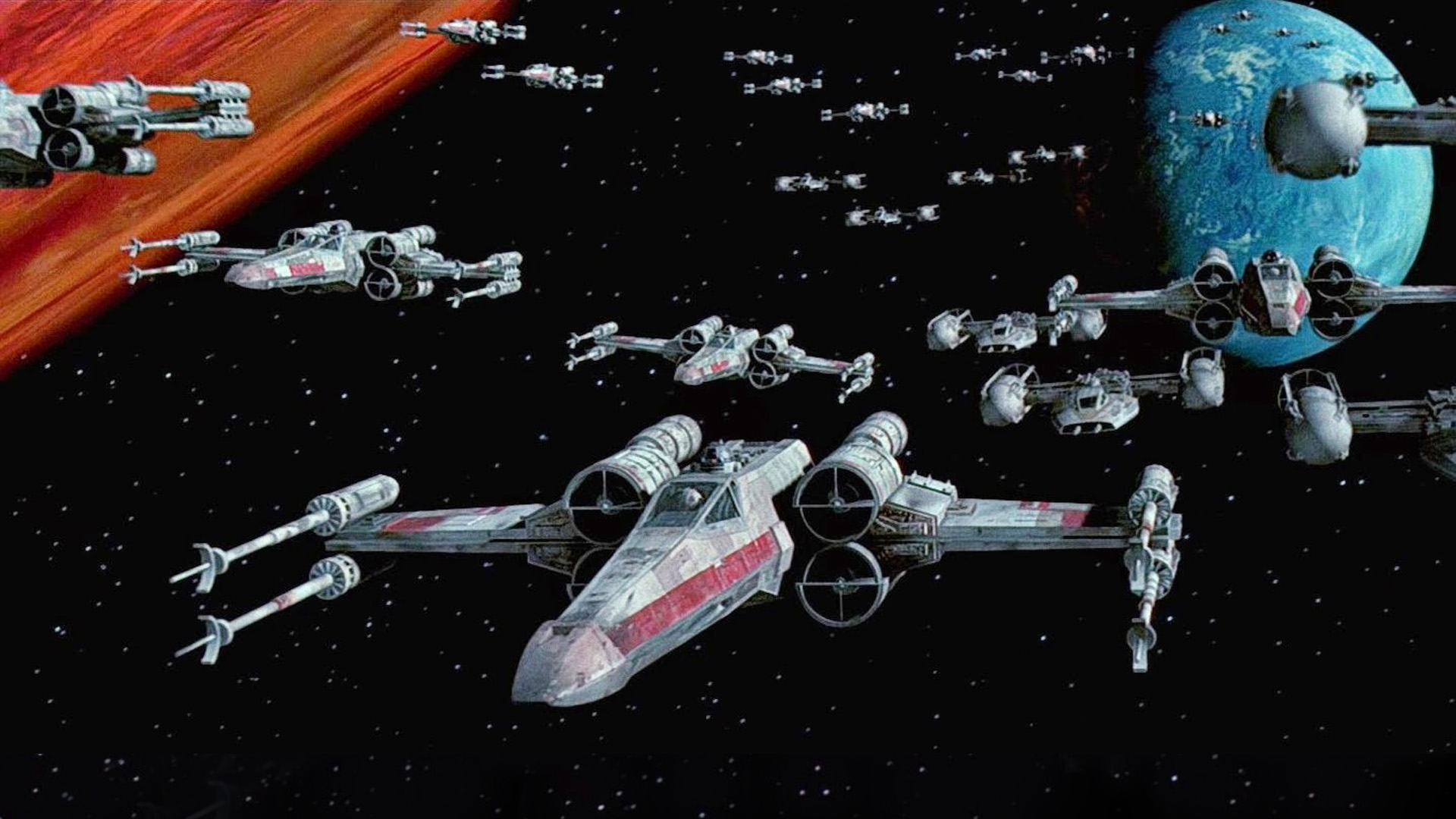 Star Wars Fleet Of Combat Aircraft With X Wings Scenarios