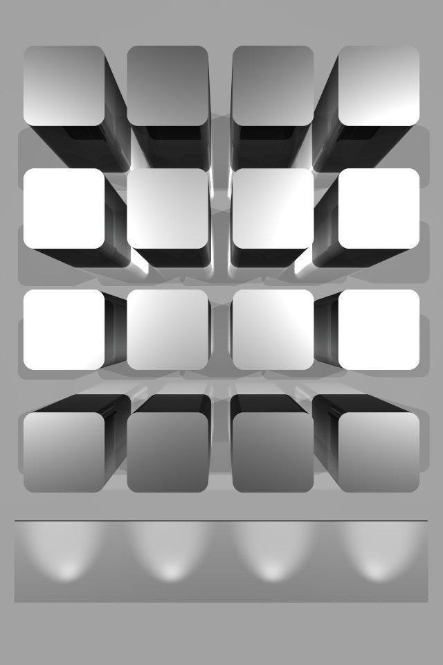 3d Shelf iPhone Wallpaper HD