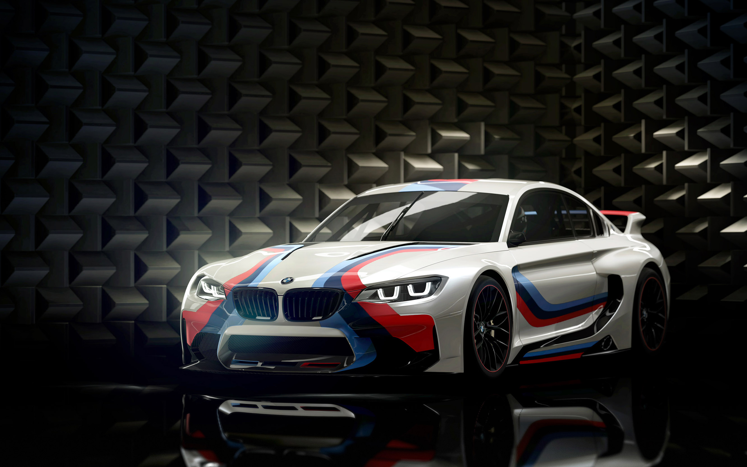 BMW Vision Gran Turismo Concept Car in a Dark Studio