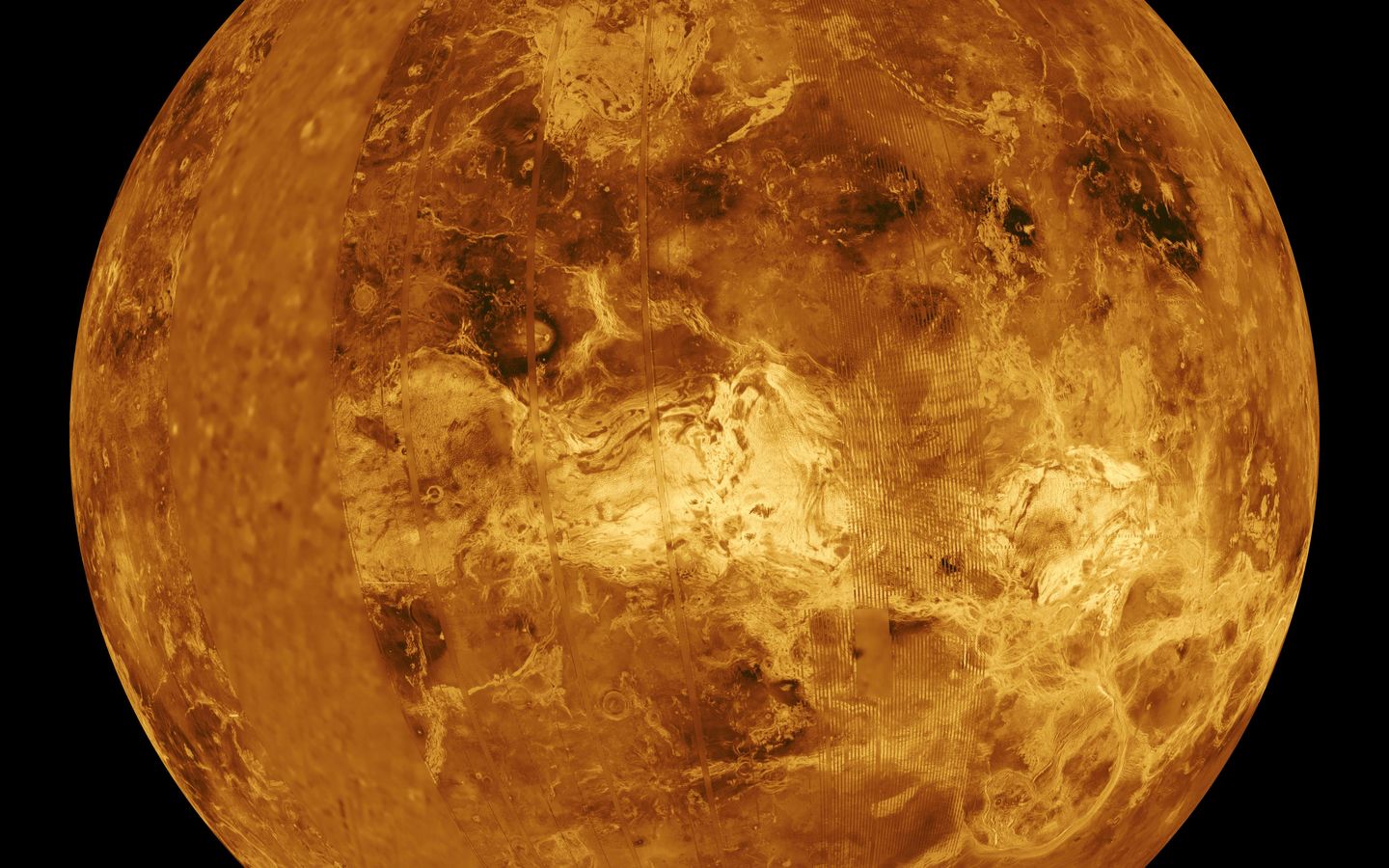 Space Image Venus Puter Simulated Global Centered At