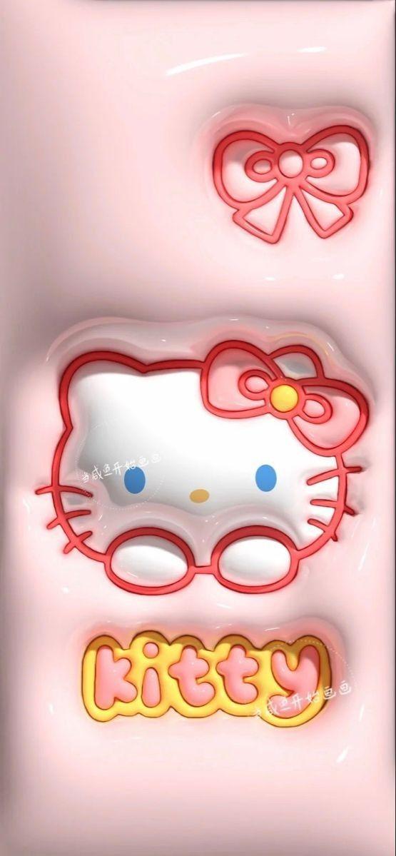 Kristie On Cute In Hello Kitty iPhone Wallpaper