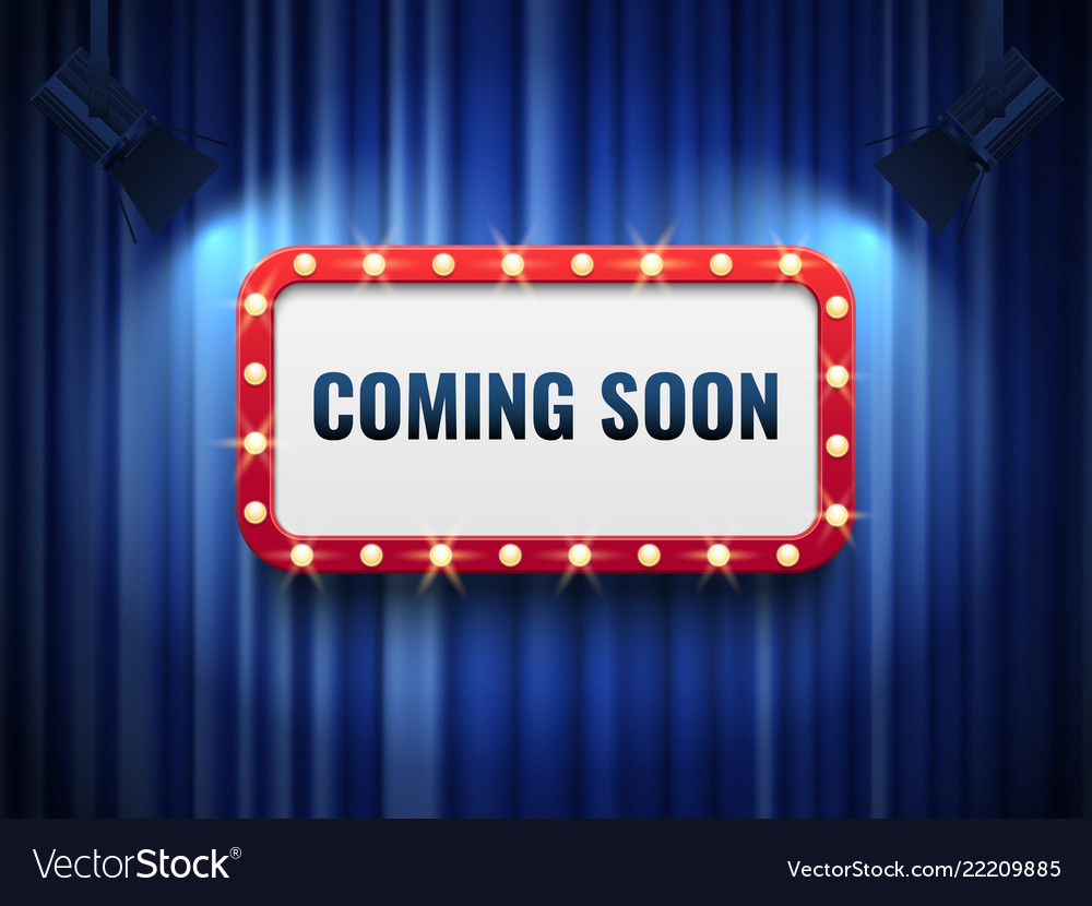 Ing Soon Background Special Announcement Vector Image