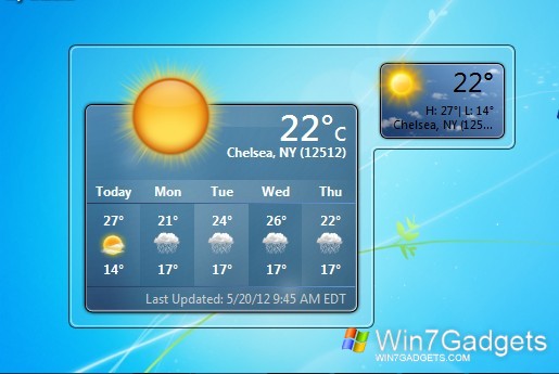 My Weather Windows Desktop Gadget