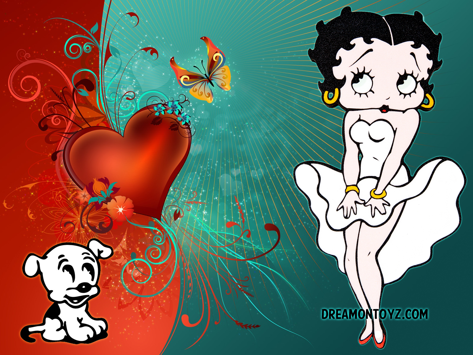 Wallpaper Betty Boop Christmas