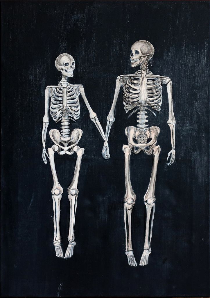 Resultado De Imagen Para Couple Skeletons Illustration Skeleton