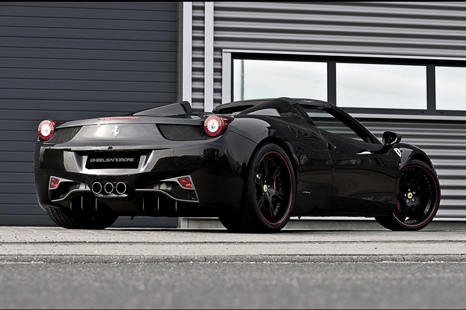 World Of Cars Ferrari Italia Wallpaper Black