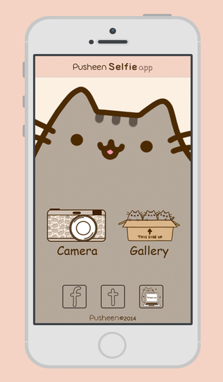 Pusheen Selfie app   Take the cutest selfies para iPad y iPhone