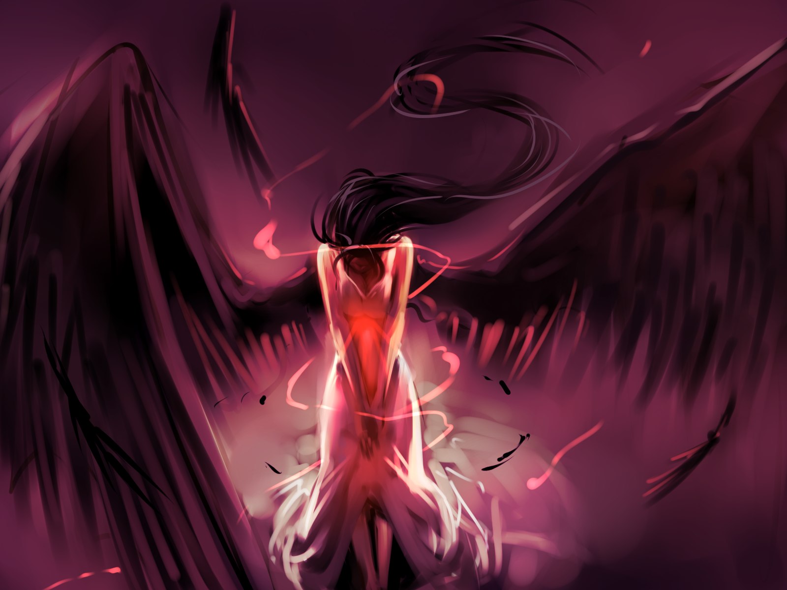 Anime Demonic Angel Wallpapers - Wallpaper Cave