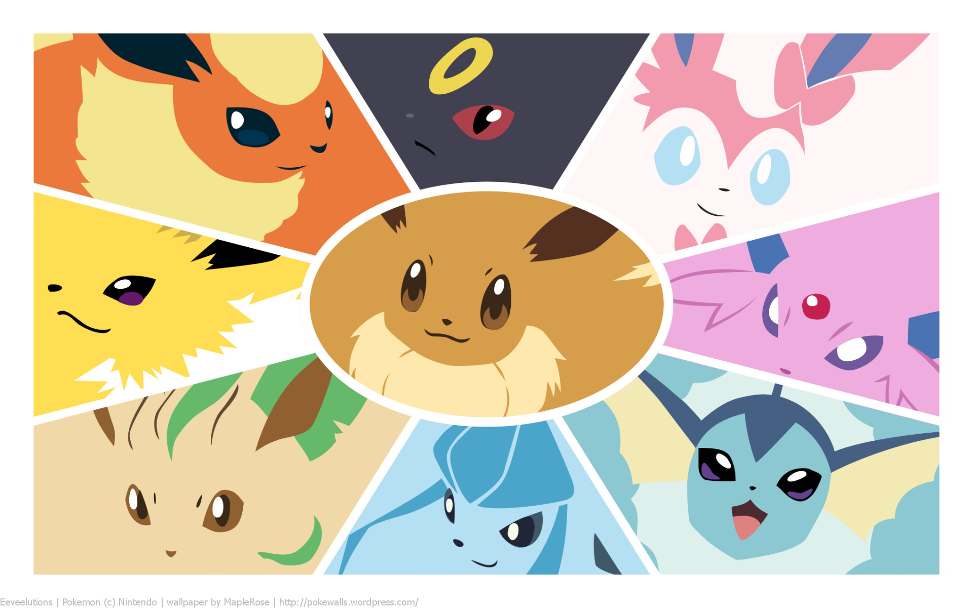 Week First Off Updated The Eeveelutions Wallpaper To Include Sylveon