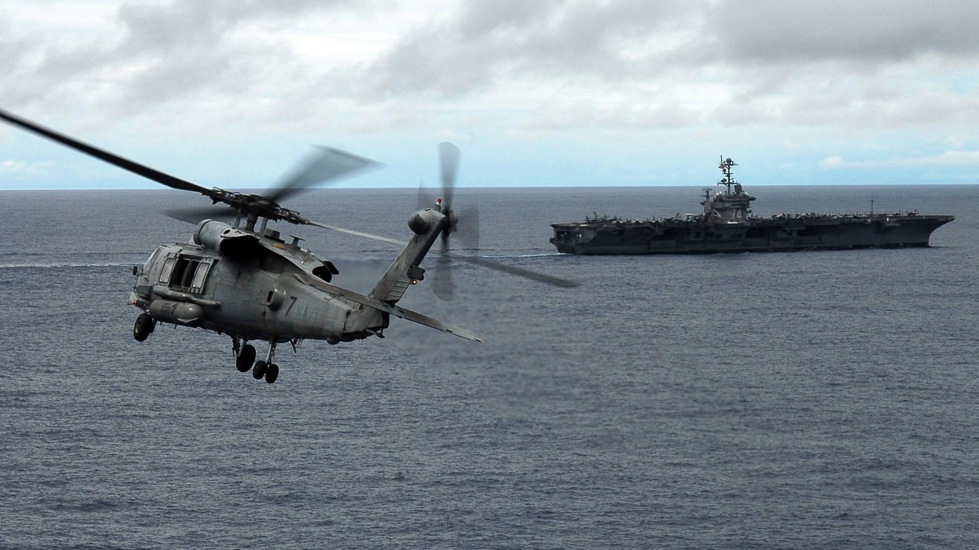 Military Aircraft Carrier Helicopters Wallpaper HD Desktop