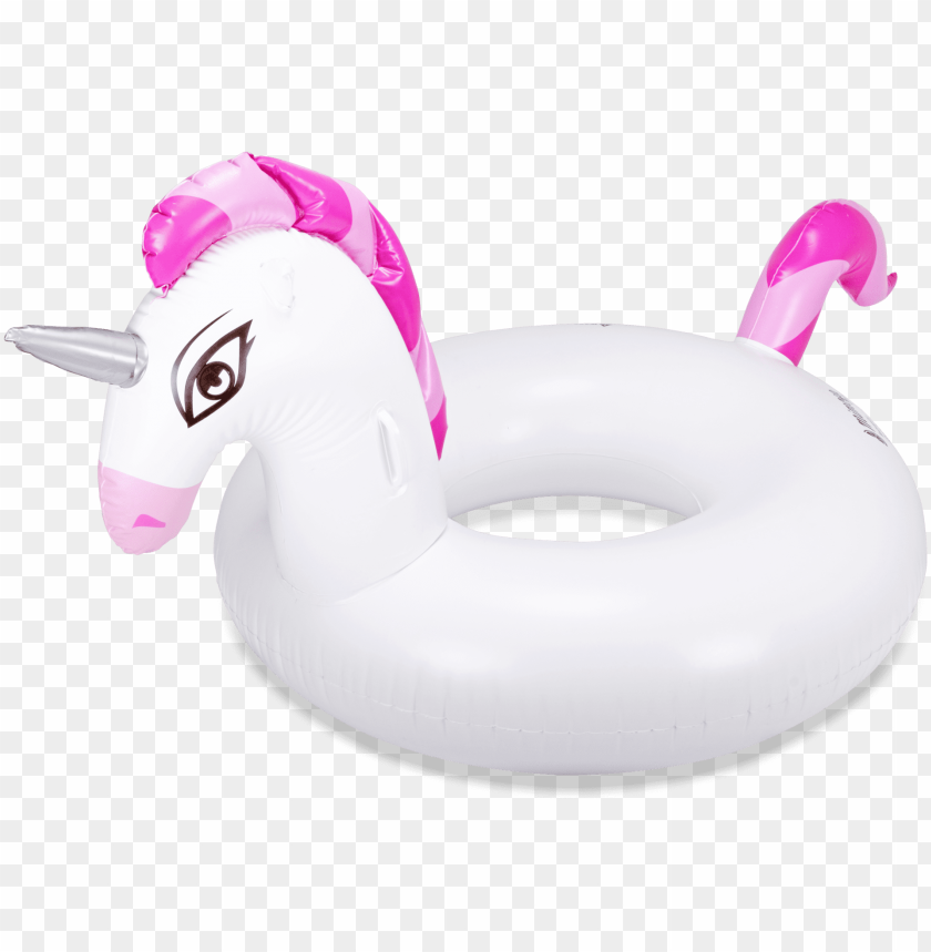 Unicorn Round Tube Pool Float Inflatable Png Image With