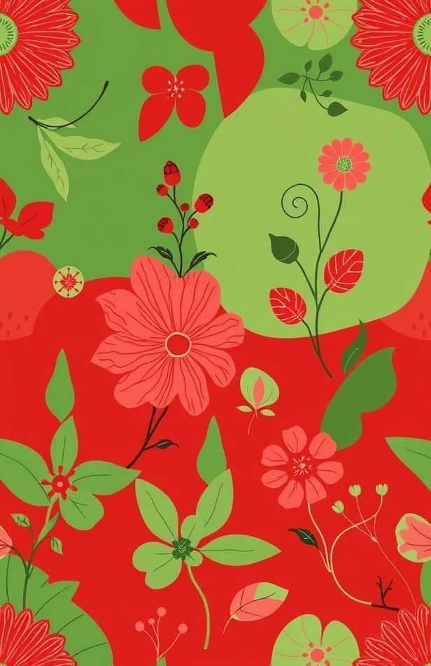 Red And Green Wallpaper