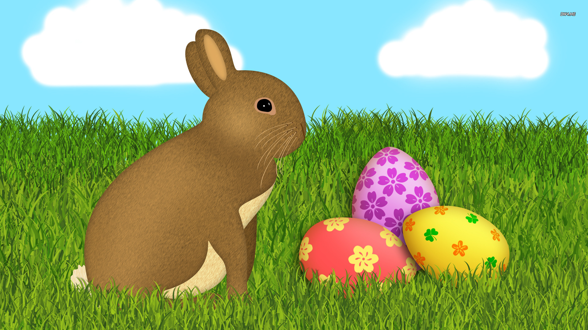 Easter bunny and eggs wallpaper   818655