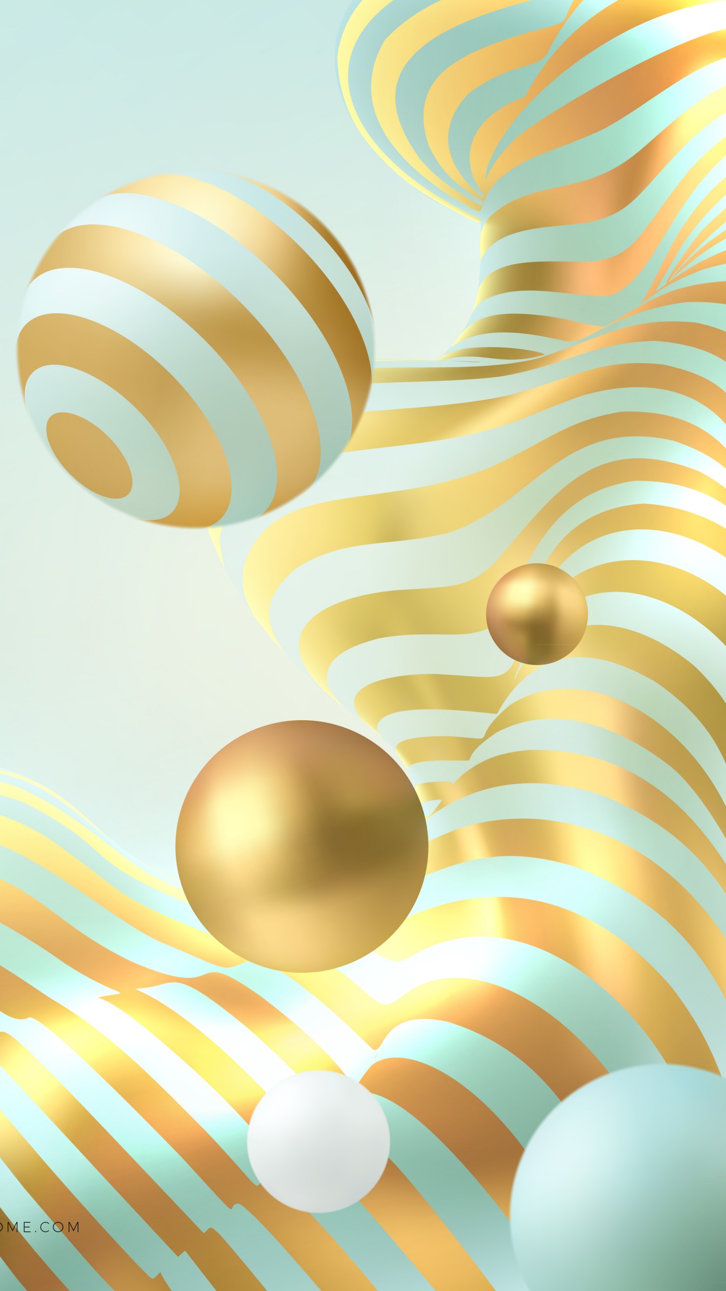 Wallpaper Abstract 3d Colorful Pearls 8k