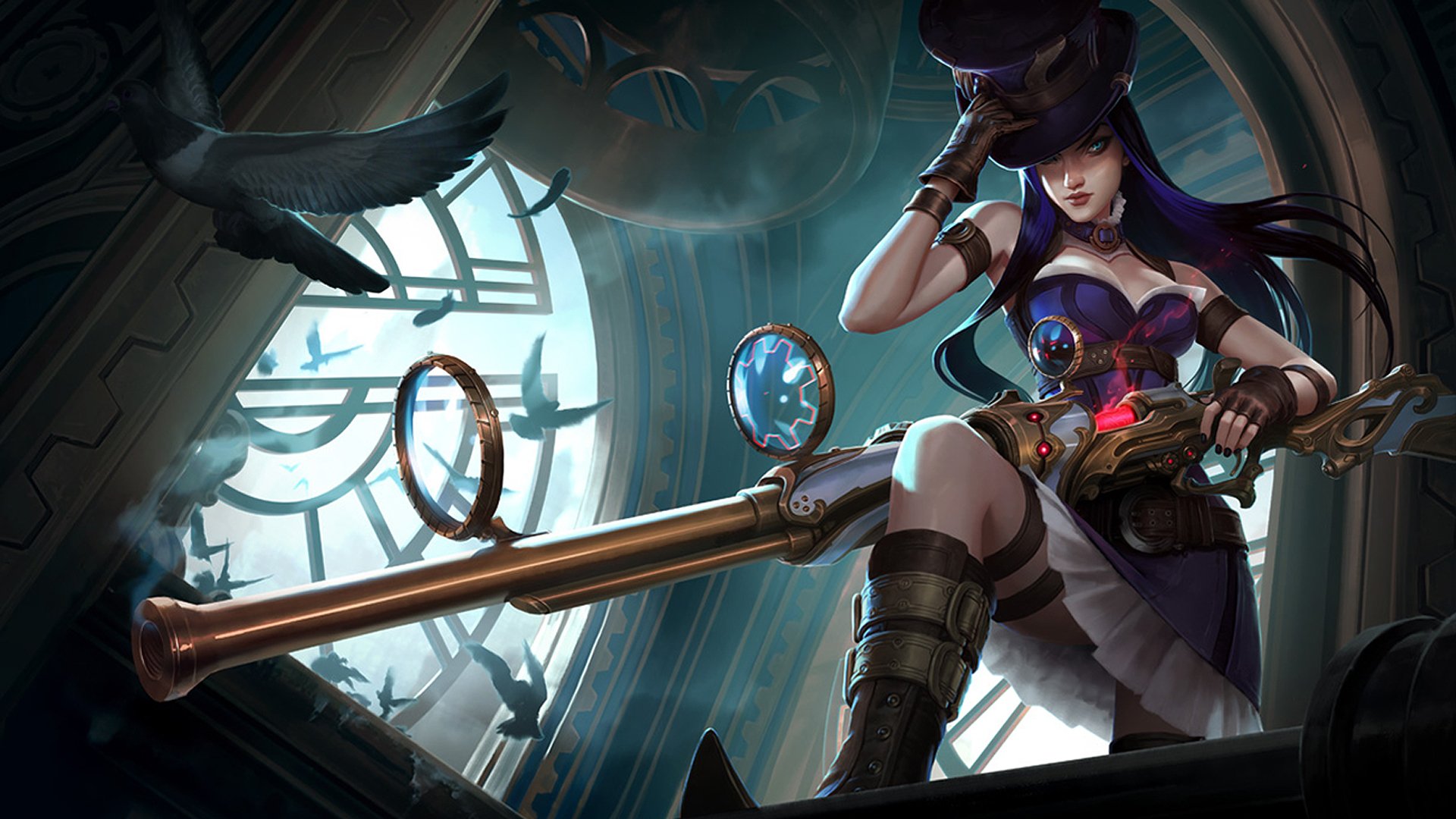 Caitlyn League Of Legends HD Wallpaper Background Image