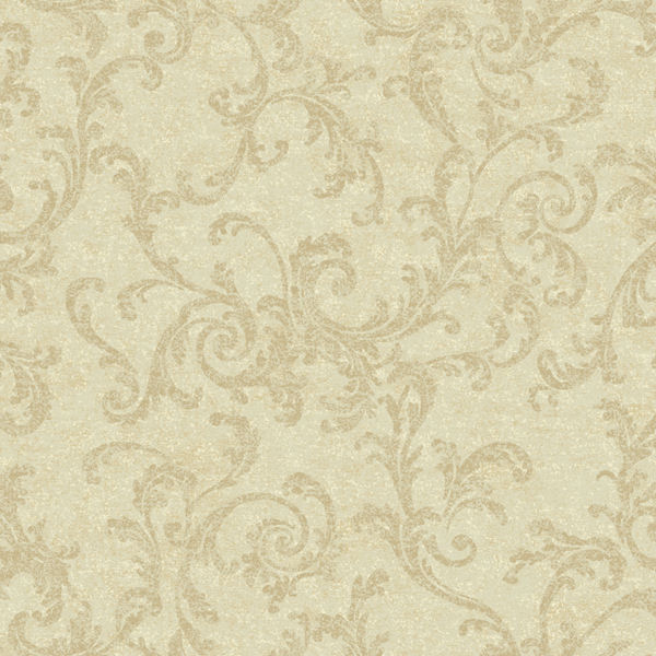 Cream And Beige Textured Scroll Wallpaper Wall Sticker Outlet