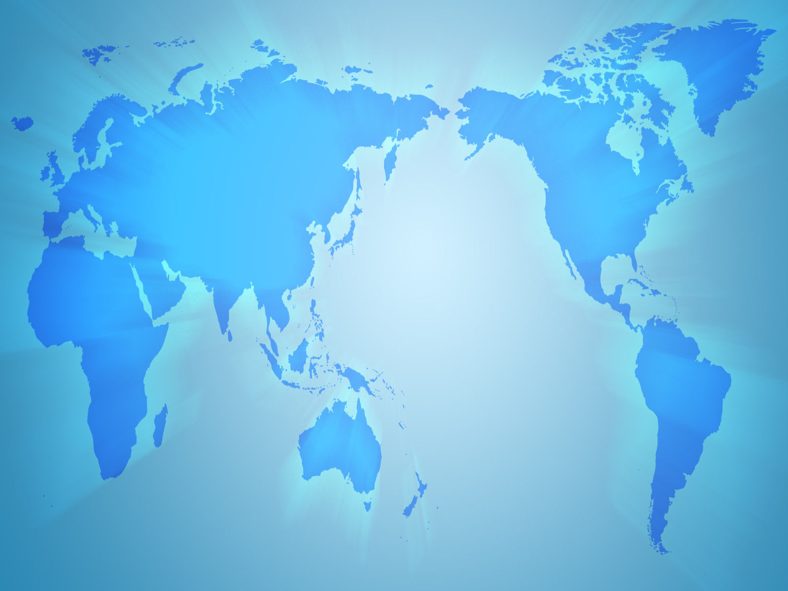 World Map Wallpaper Blue