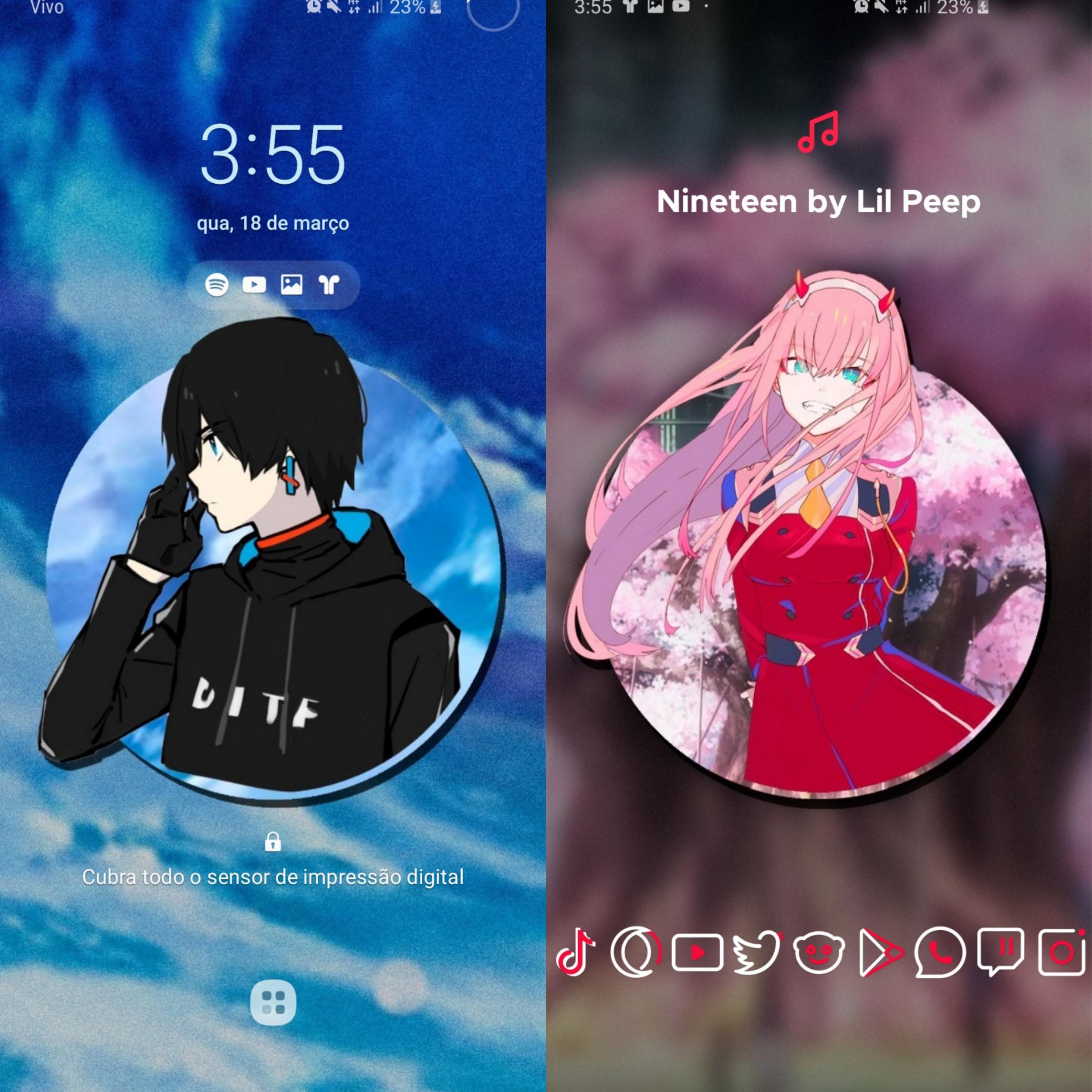 Hiro And Zero Two Wallpaper Link In The Comments