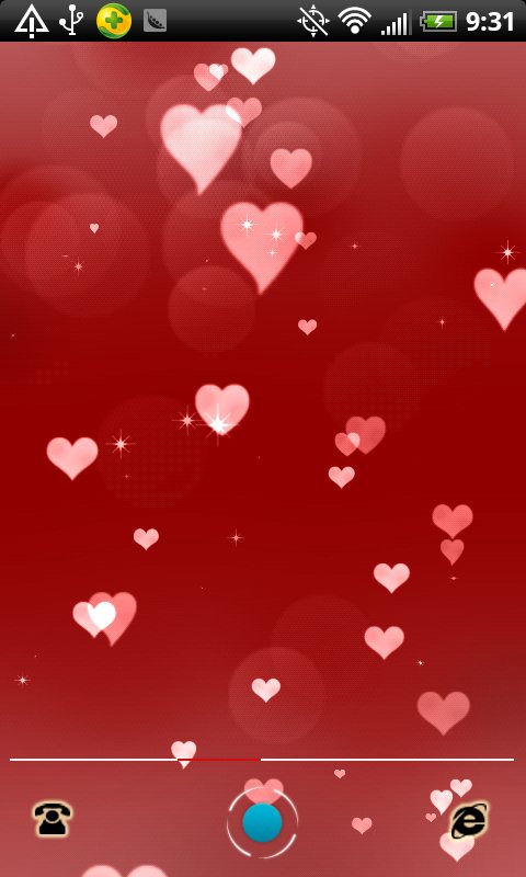 Hearts Live Wallpaper Mobile Theme Android