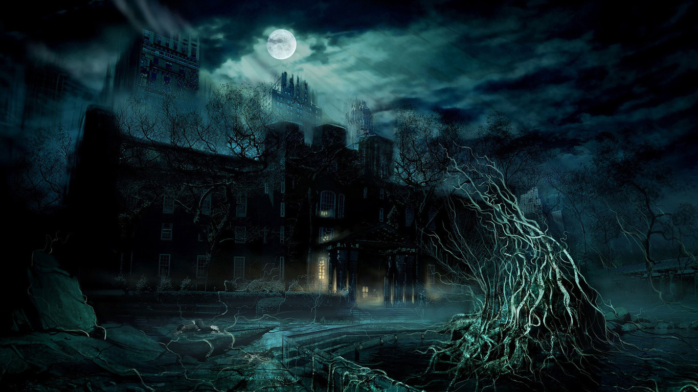 Spooky Halloween House Wallpaper X HD