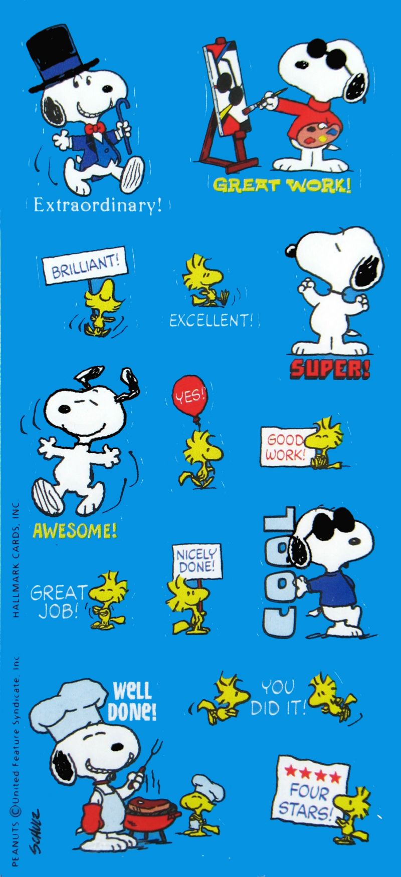 Snoopy Rewards Stickers Snoopn4pnuts