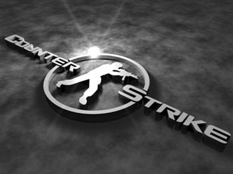 Counter Strike Silver Title Logo Wallpaper