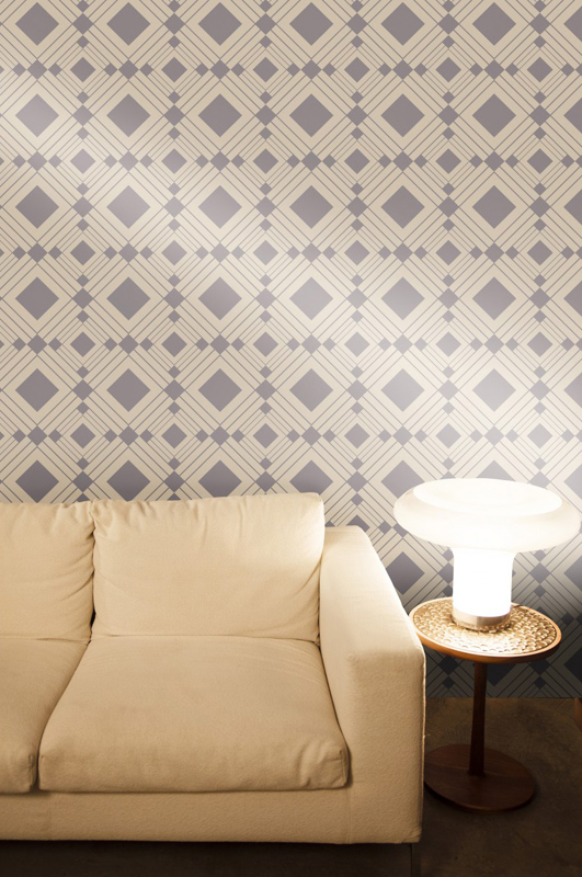 Diamond Taupe Removable Wallpaper By Tempaper Rosenberryrooms