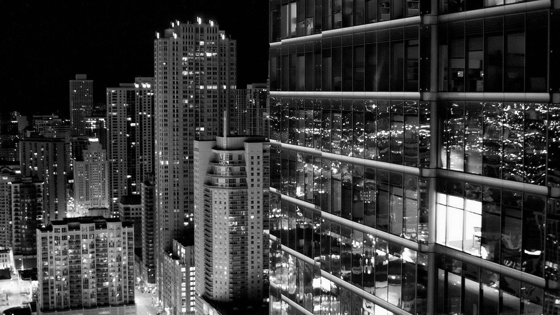 Wallpaper HD 1080p Black And White Buildings Tuffboys