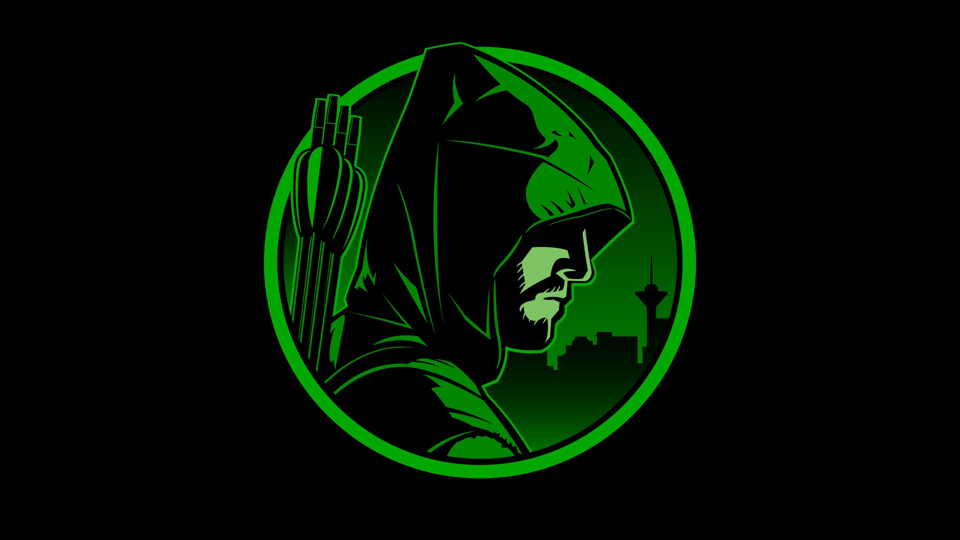 Arrow In The Style Of Dick Tracy Movie Logo Wallpaper